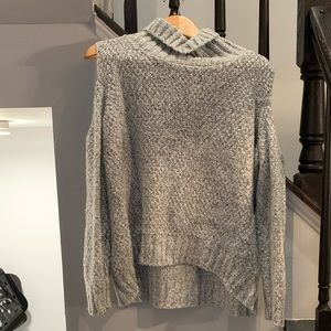 Comfy Cold-Shoulder Sweater